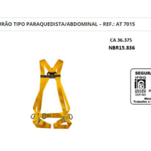 Cinturão Tipo Paraquedista Abdominal - Ref AT 7015