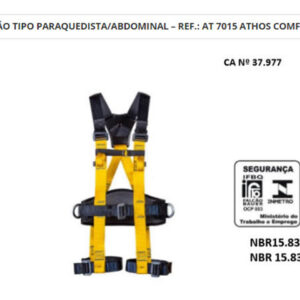 Cinturão Tipo Paraquedista Abdominal - Ref AT 7015 Athos Comfort