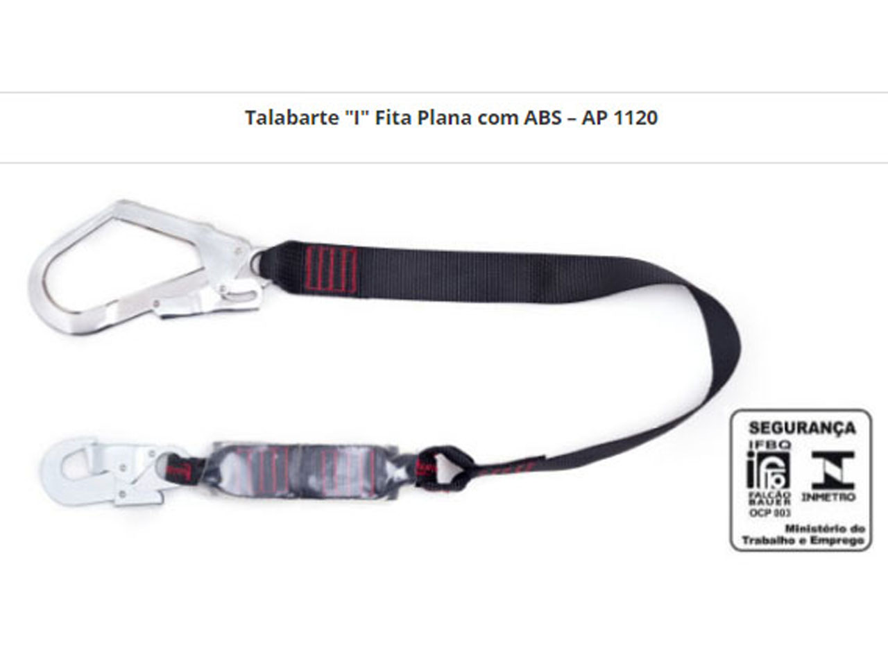 Talabarte I Fita Plana com ABS - AP 1120