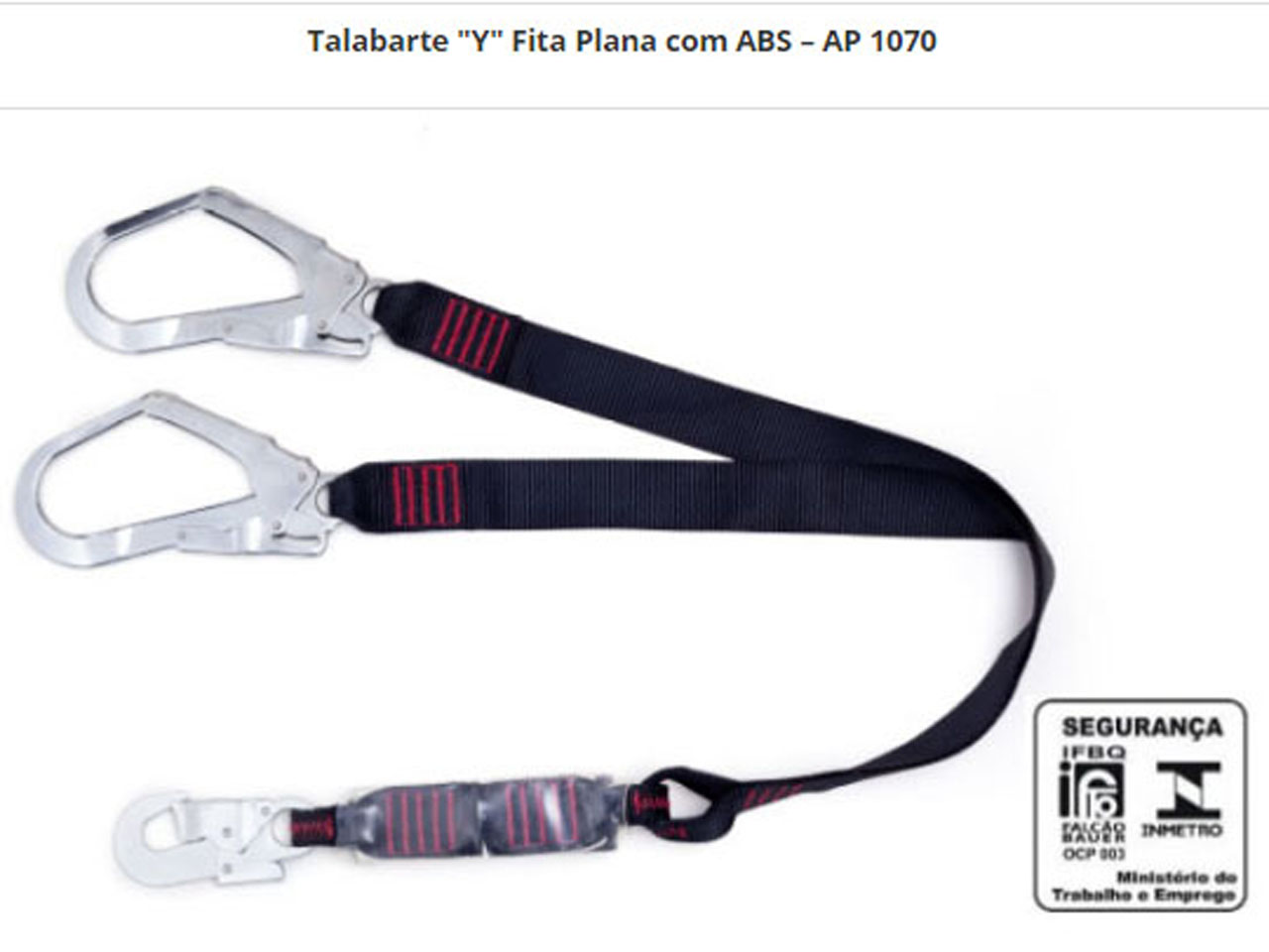 Talabarte Y Fita Plana com ABS - AP 1070