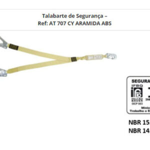 Talabarte de Segurança - Ref AT 707 CY Aramida ABS