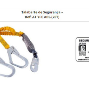 Talabarte de Segurança - Ref AT YFE ABS 707