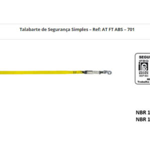Talabarte de Segurança Simples - Ref AT FT ABS 701