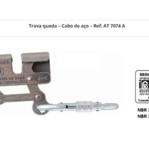 Trava-Queda Cabo de Aço - Ref AT 7074 A