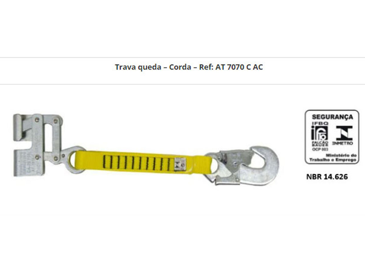 Trava-Queda para Corda - Ref AT 7070 C AC