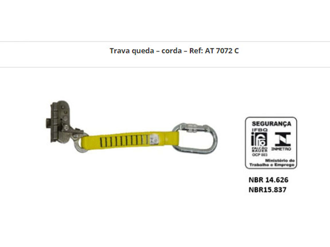 Trava-Queda para Corda - Ref AT 7072 C