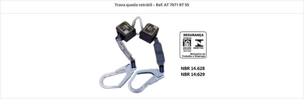 Trava-Quedas Retrátil - Ref AT 7071 RT 55